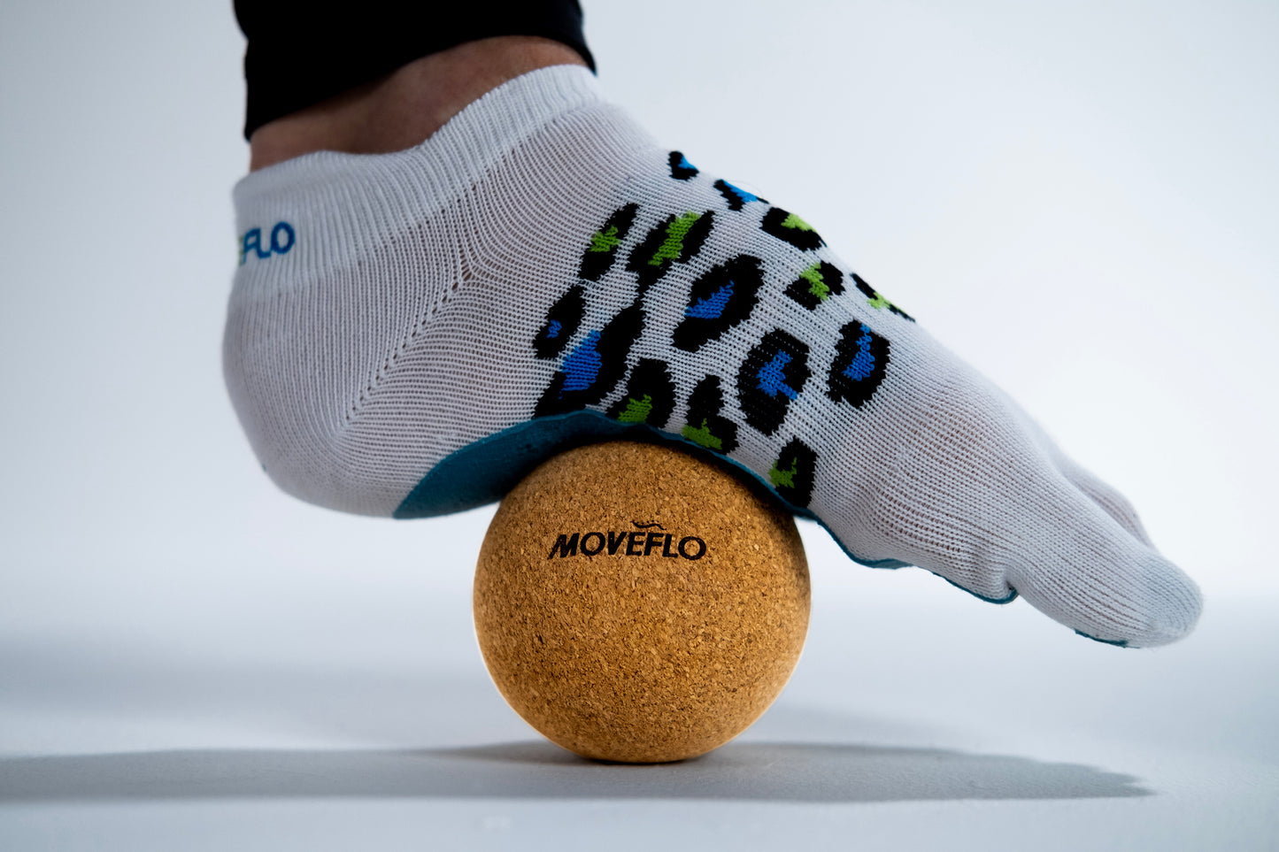 pilates cork ball under foot